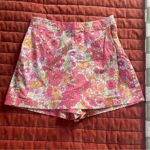 Boston Proper floral skort